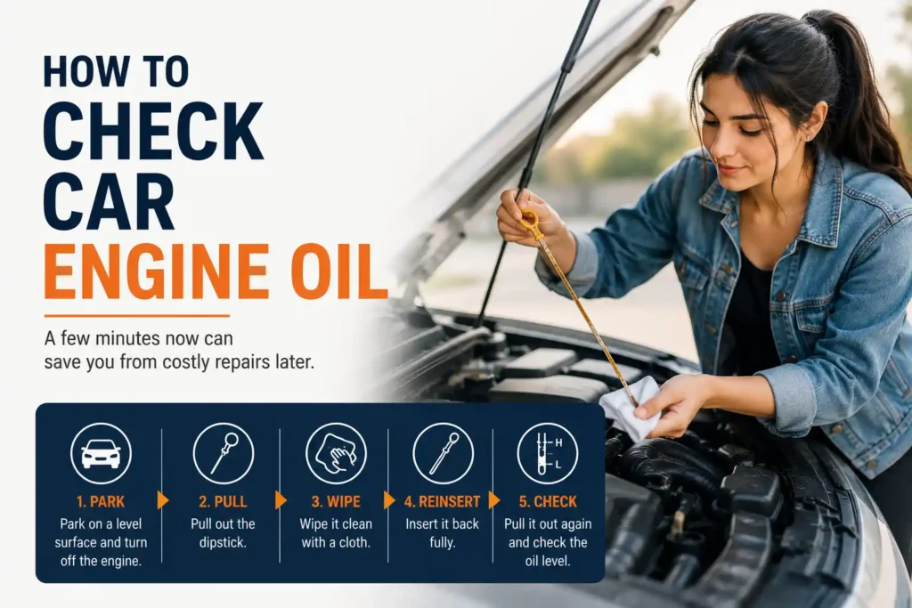 how to check car engine oil