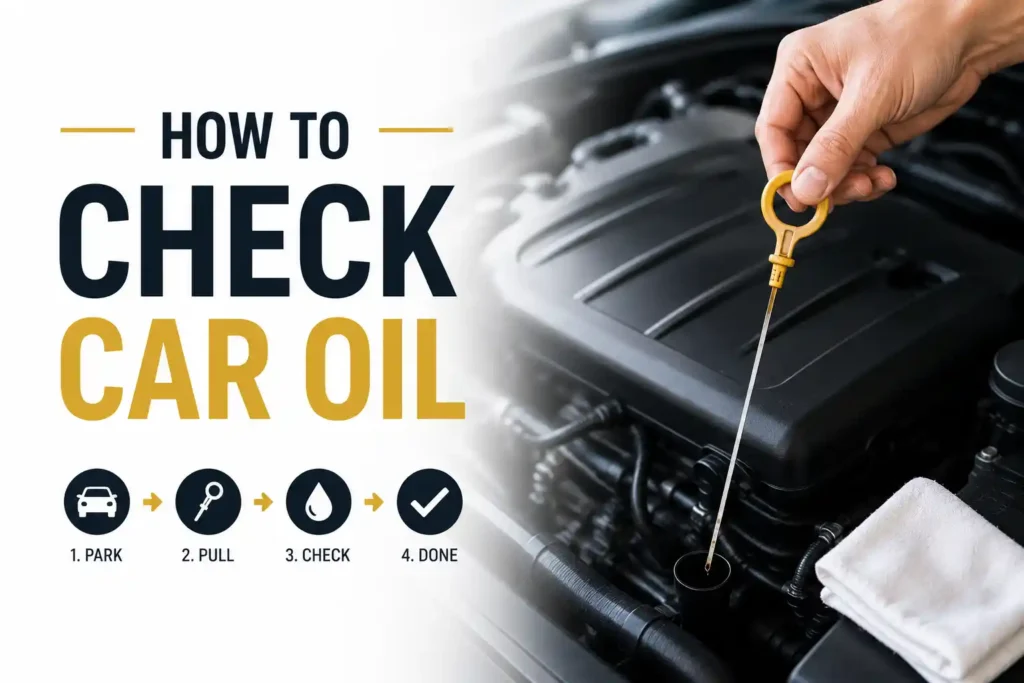 how to check car oil