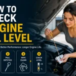 how to check engine oil level