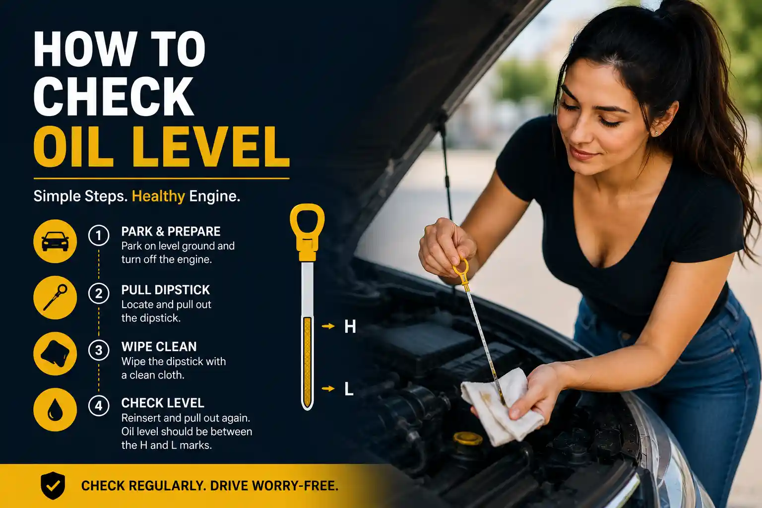 how to check oil level